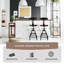 Tabouret pivotant en bois massif Jaykon