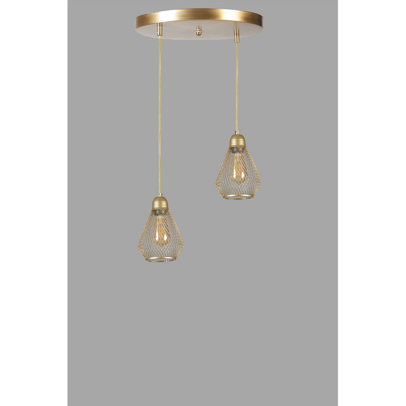 Chandle Chandelier, Gold