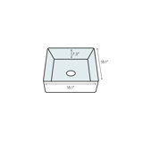 Kartell 17.5 in. L Bathroom Sink