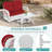 Winston Porter Outdoor Wicker Patio Glider Set, Loveseat For 2 Person Porch Furniture Glider With Glass-Top Coffee Table, Patio Glider Rocking Bench With Thickened Cushions, White Wicker-779445496