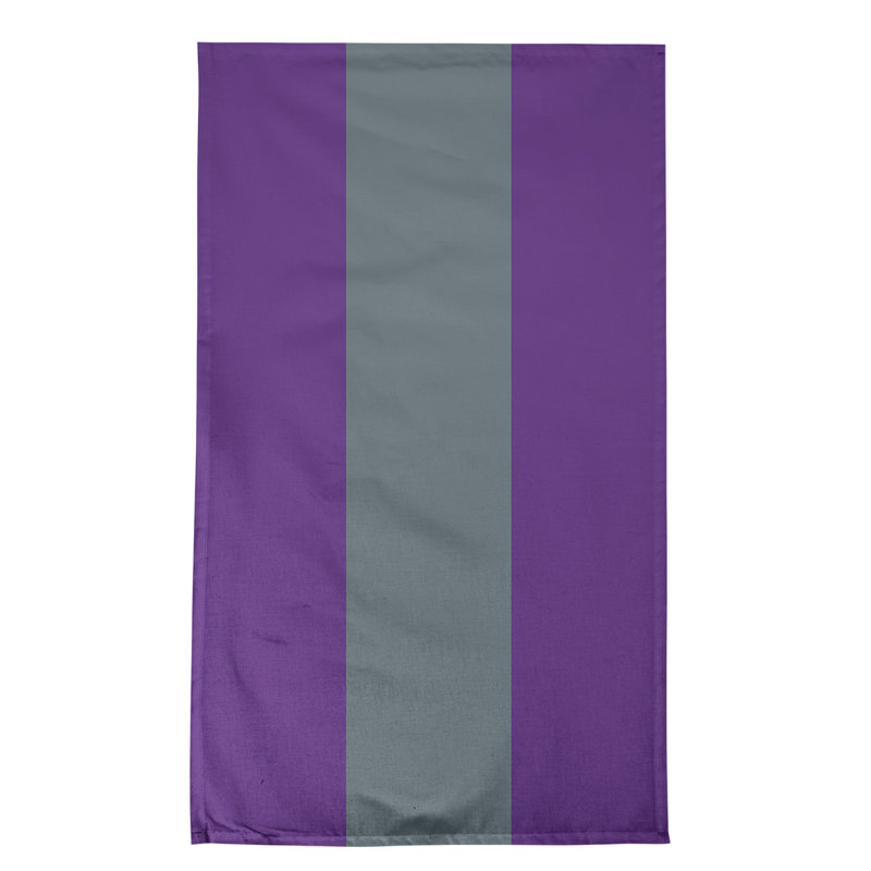 Tea Towel Kitchen Towel, Cotton Blend, Purple/Slate Gray/Purple