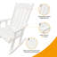 Chaise berçante d'extérieur en bois massif Ruvimbo-86843595
