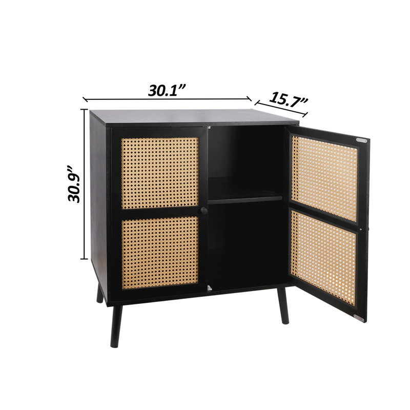 Buffet Buffet Buffet Mid-Century, Noir / bois