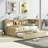 Daybed With Trundle, Storage Cabinets And USB Ports-713558602