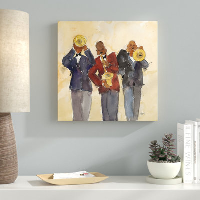 « jazz trio i », reproduction sur toile tendue