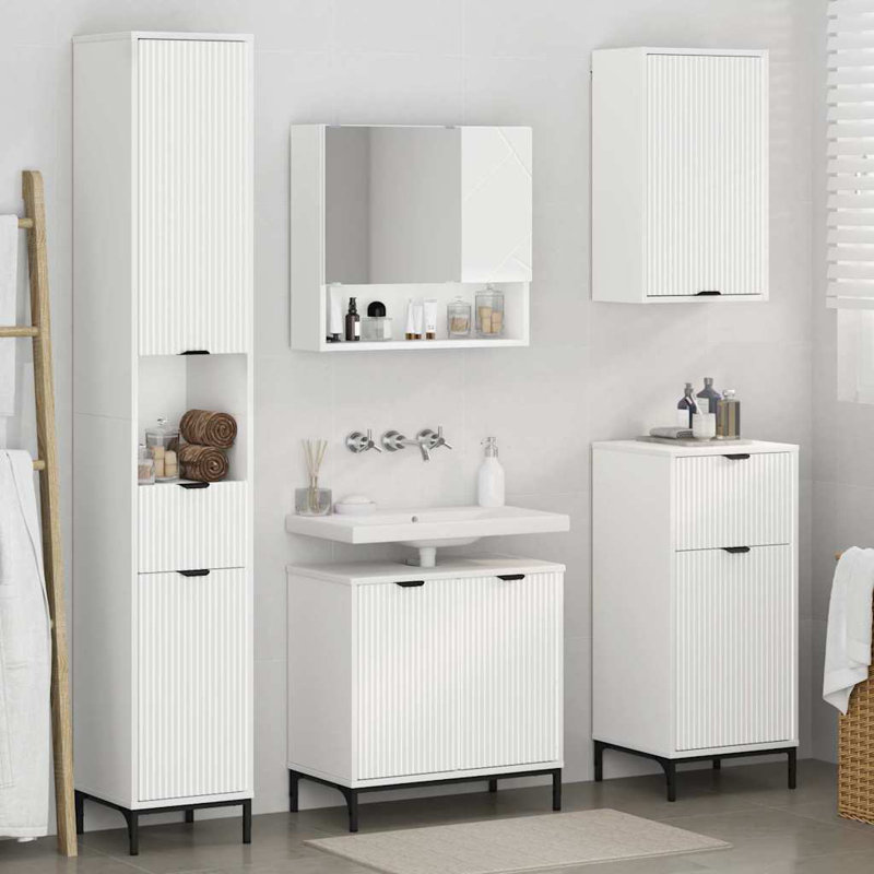 60.5cm Bathroom Vanity Base Only, White