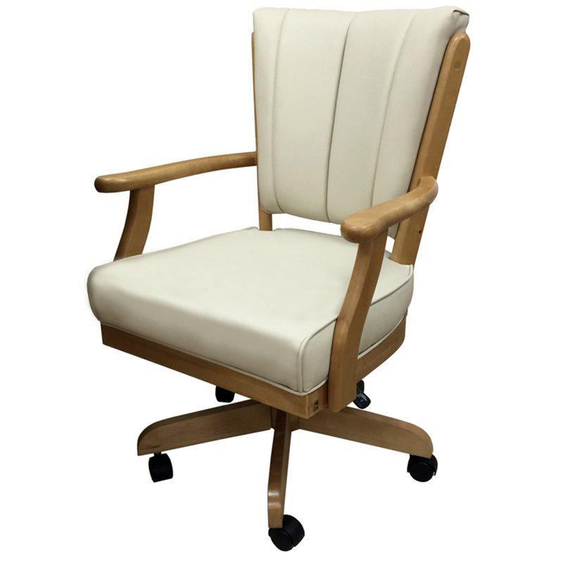 Kathaleya Classic Upholstered Arm Chair in White