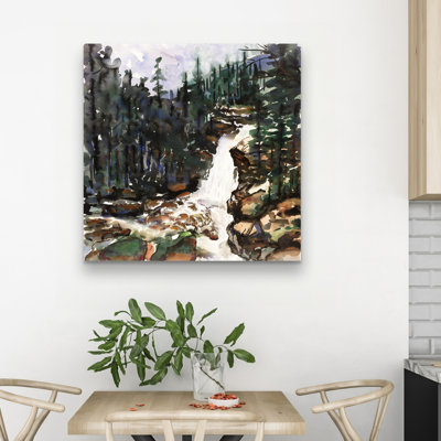 Falls of alberta - 32"x32" art on canvas