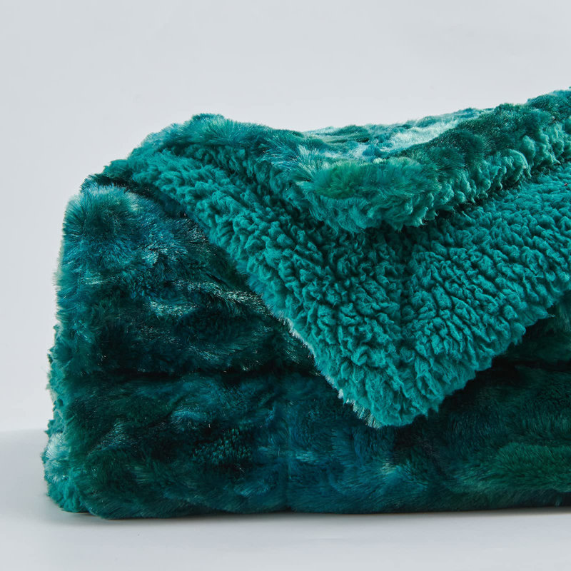 Atanasia Throw Blanket, Green