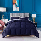 All Season Down Alternative Quilted Comforter Set-Soft Microfiber Seersucker Bedding Set Textured