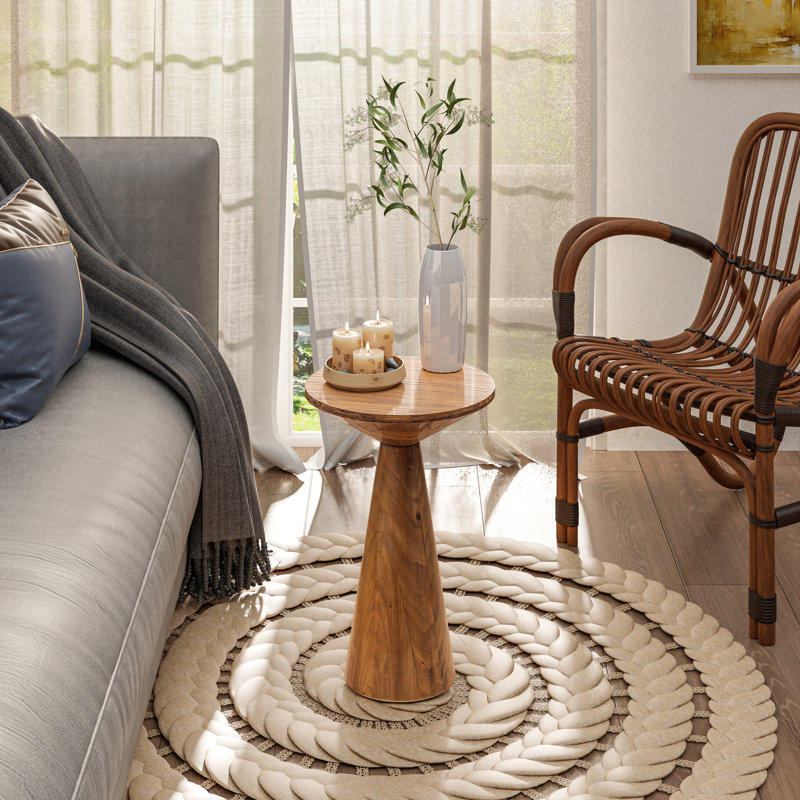 Bozovich Solid Wood End Table, Brown
