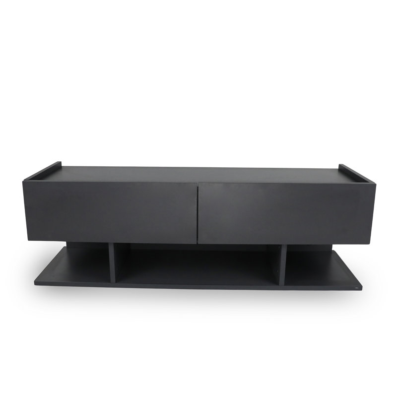 Metella Unfinished TV Stand for TVs up to 50", Anthracite
