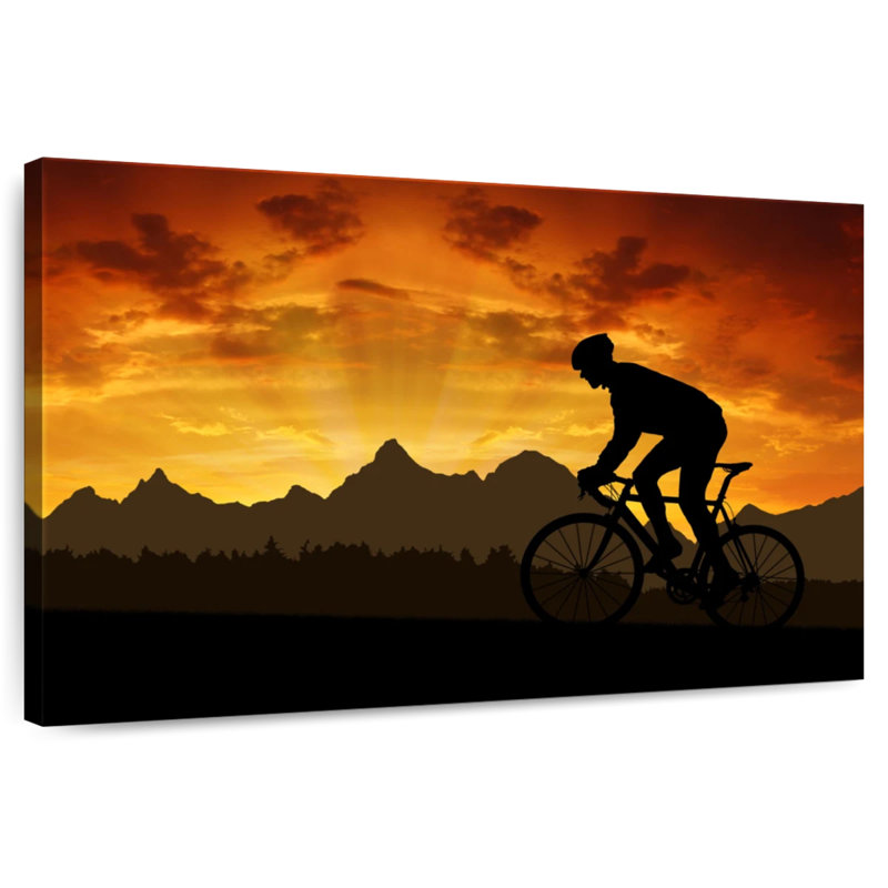 Senne Sunset Cycling, 34" H x 51" W