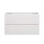 Armoire murale sans bassin en blanc, volume de rangement 20% plus grand, tiroirs silencieux, poignée contemporaine - structure blanche - 36W-201. Plus de capacité. Fonction de tiroir. Forme élégante. . 18,25 po-323839535-323839532