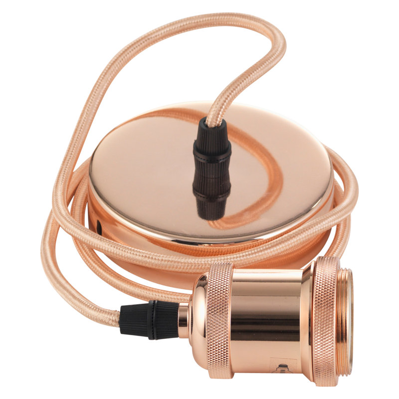 Snowden 1 - Light Bulb Pendant, Polish Copper