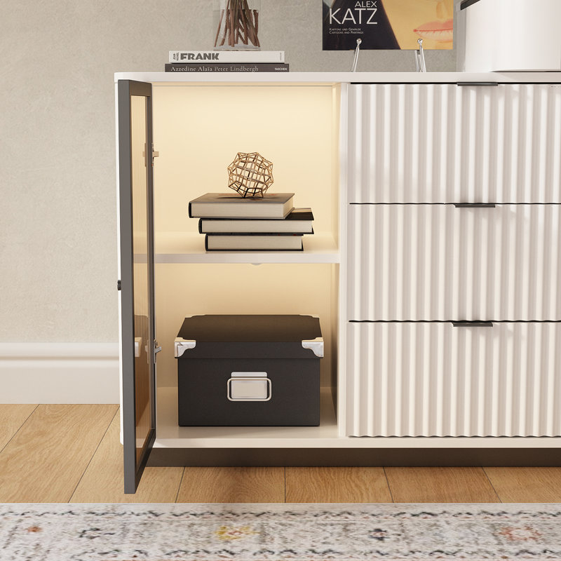Ensemble de meuble-lavabo de maquillage Nhia, Beige, L 50 po x P 23 po x H 29,5 po