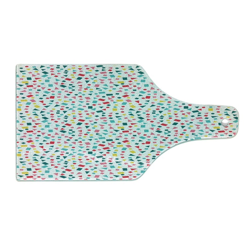 Multicolore planche à découper en verre trempé Ambesonne