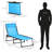 Folding Chaise Lounge Pool Chair, Patio Sun Tanning Chair, Outdoor Recliner With 4-Position Back, Pillow, And Breathable Mesh Seat For Beach, Yard, And Patio-1672393466