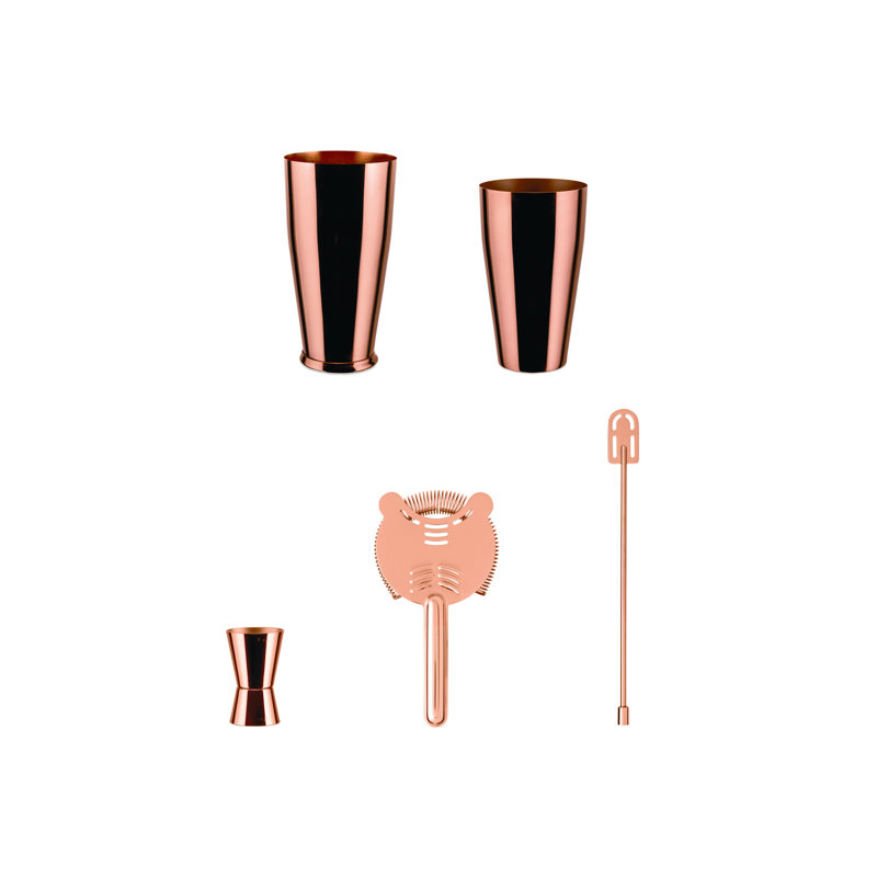 Stainless Steel Bar Tool Set, Copper