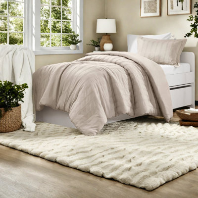 Ensembles de literie durables, polyester à rayures TG style maison moderne