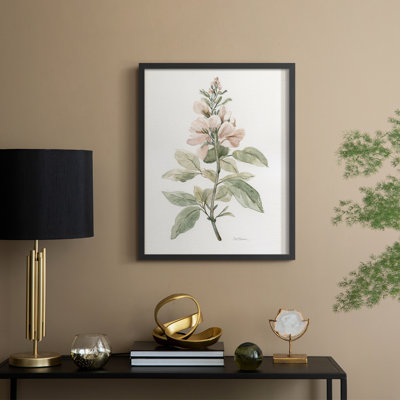 «Flea Market Botanical I», reproduction encadrée - bois massif