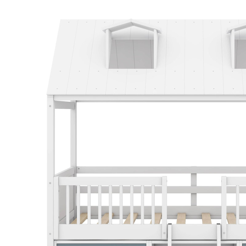 Lit en bois, Lit simple, Blanc
