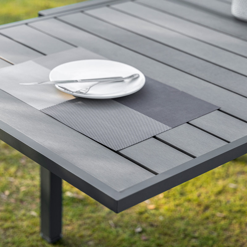 Table de salle à manger extensible, Gris