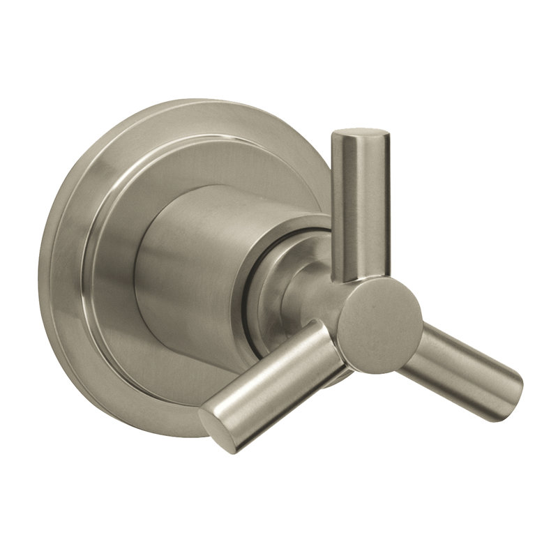 Garniture de robinet à contrôle de volume avec poignée à rayons Atrio®, Argenté