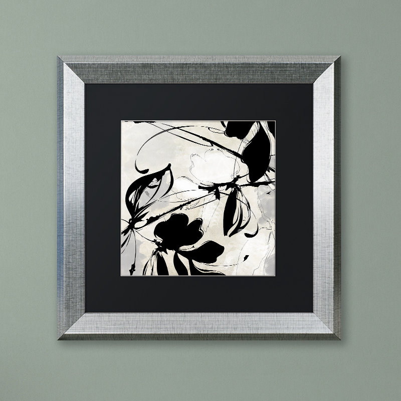 Jadaya 'Manifesto' by Colour Bakery Framed Graphic Art, Black, 16" H x 16" W x 0.5" D, Silver Framed