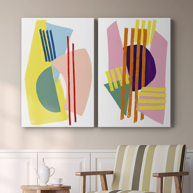 Colour Plan III-Premium Gallery Wrapped Canvas -Ready to Hang