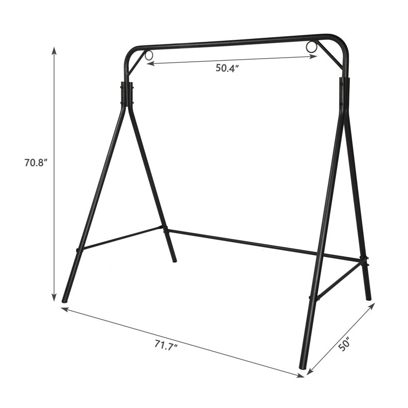 Balancelle en métal avec support