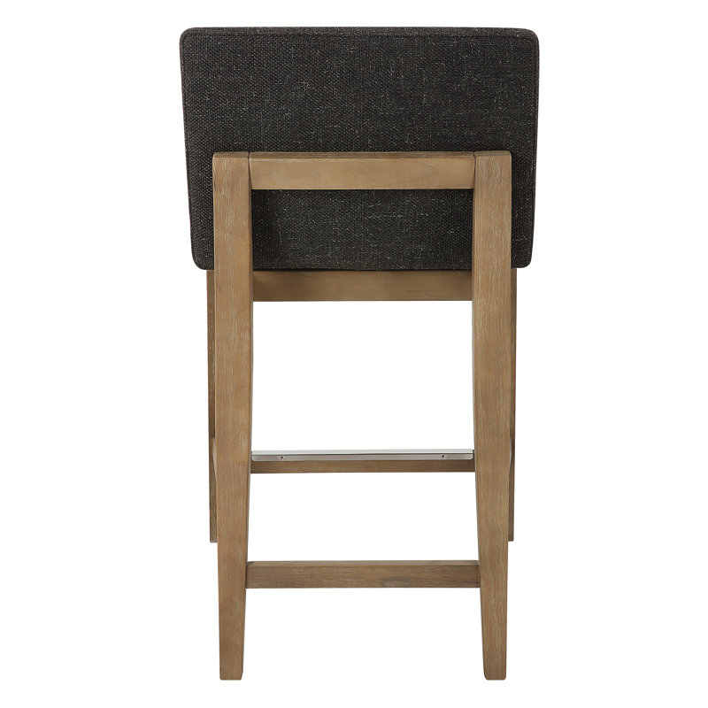 Allaire Upholstered Counter Extra Tall Stool with Solid Wood Frame