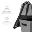 Sac à linge en toile robuste et panier à linge Greyboard, ensemble de 2, par RGI Home