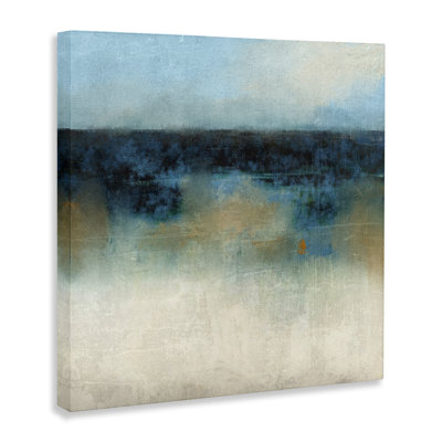 «Foggy Ocean Beach», art mural sur toile par Suzanne Nicoll