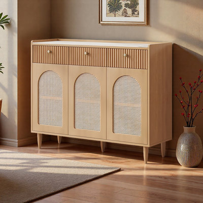 Mid ancient style storage sideboard cabinet