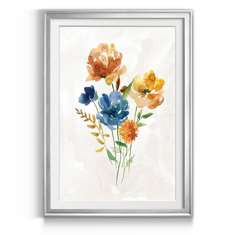 Summer Sprig II - cadre photo, reproduction d'art sur papier, H 18,5 po x l 24,5 po x P 1,5 po, Argent