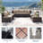 Kullavik 10 Pieces All-Weather Wicker Patio Furniture Set With Swivel Chair,Cushions And Coffee Table-2147169917