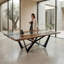 Danube Walnut Dining Table-2046394826-2039031406-2039031407