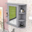 Armoire de rangement murale peu encombrante avec tablette réglable-1250735364