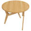 Table basse 34,5 "ronde 2-en-1 Transformer - Table basse en bois massif à hauteur réglable, finition naturelle | Idée cadeau