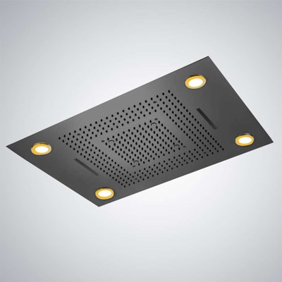 Peau de douche à panneau tactile à DEL avec panneau de contrôle High-Tech avec affichage lumineux