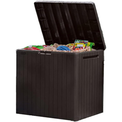 City Gallon Resin Outdoor Storage Box And Patio Furniture Side Table For Pool And Garden Accessories by Latitude Run
