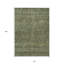 Tapis intérieur / extérieur vert olive et ivoire lavable géométrique 10 pi x 14 pi