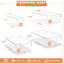 Paquet de 20 bacs de rangement en plastique transparent avec poignées pour tablettes