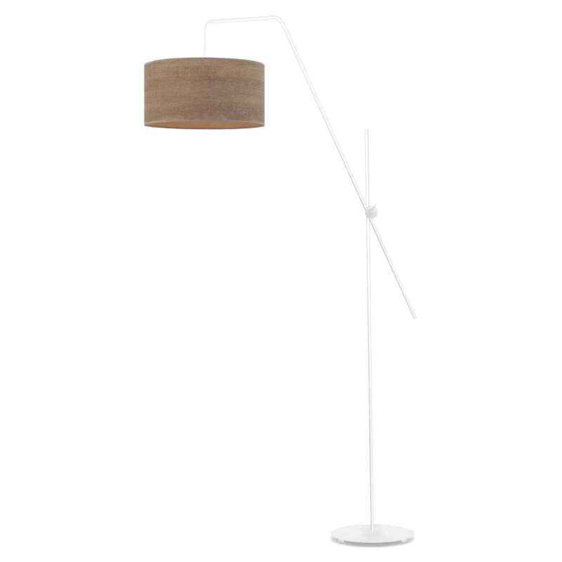 Blaiyre 176cm Task Floor Lamp, Brown, White