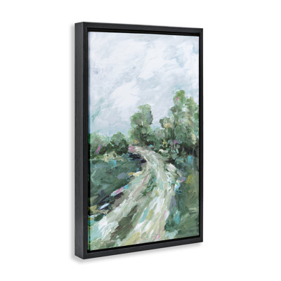 On My Way Abstract Path Floating Frame, design by Wani Pasion
