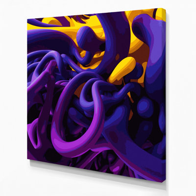 Art mural sur toile Biomorphic Abstraction 53