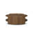 Damari Round Coffee Table-Medium Brown Limba