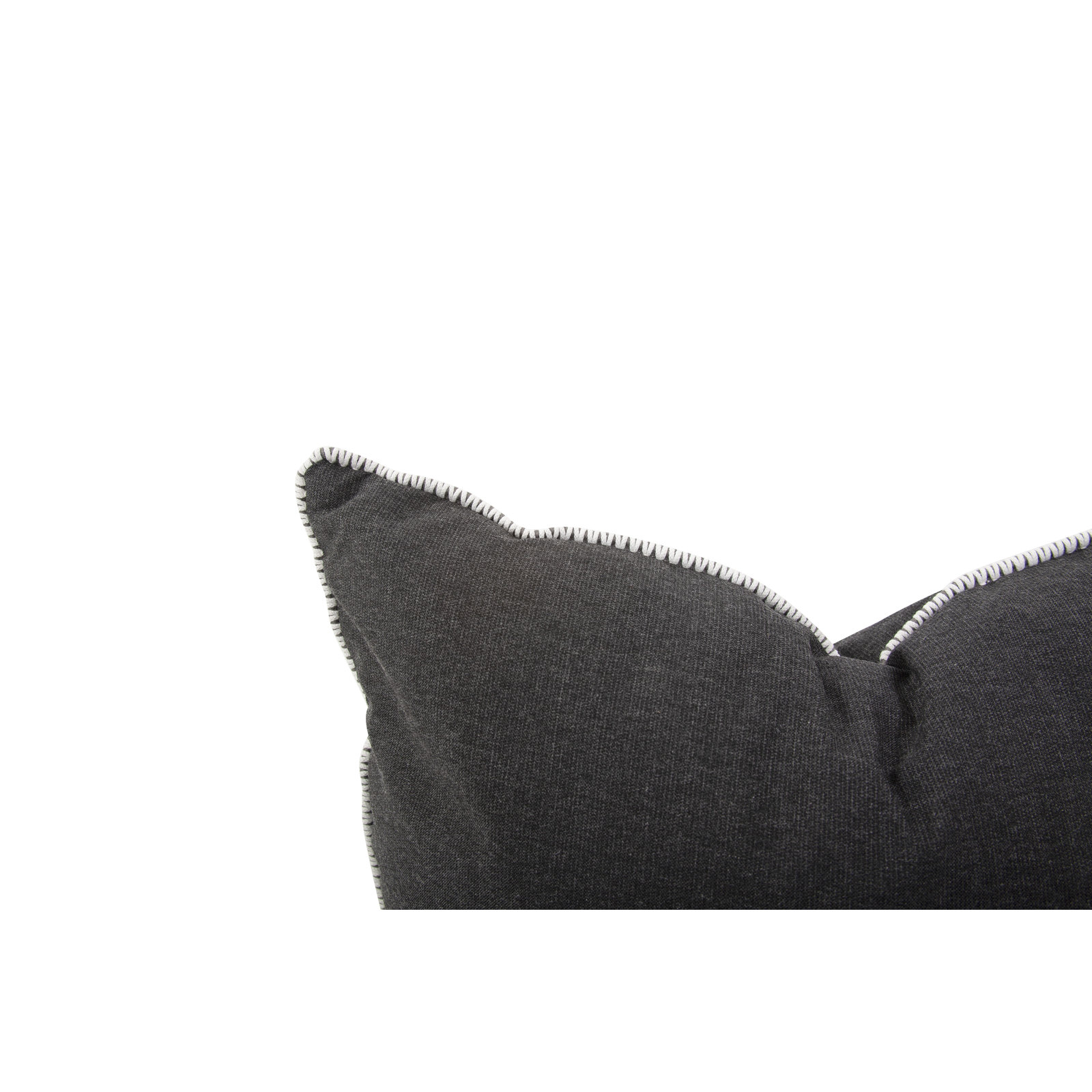 Delijah Sunbrella® Indoor/Outdoor Throw Pillow, Seascape Charcoal, 24" x 24"