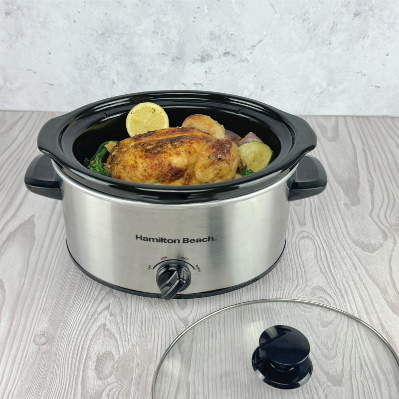 Hamilton Beach 3.5L Slow Cooker, Silver